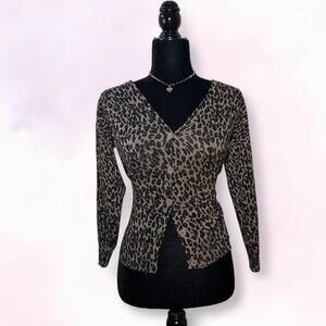 Wet Seal Leopard Print Top Y2K Going Out